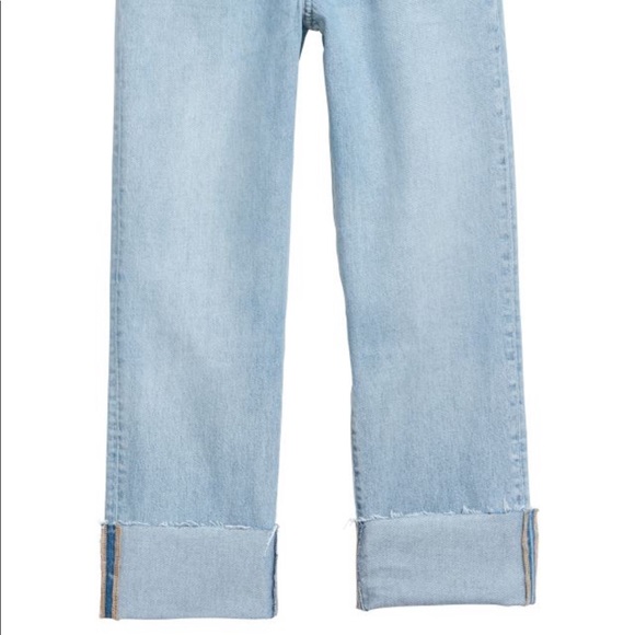 H&M HIGHT WAISTED LIGHT BLUE STRAIGHT JEANS 👖 - Picture 5 of 7